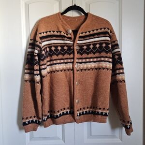 VTG Wool Sweater Mens Cabincore  Unisex Tyrol Sz S